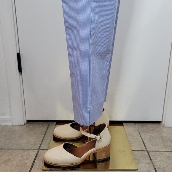 LOFT Marisa Fit Riviera Pinstripe Slim Pants Size 4 Classic Workwear Staple - Picture 4 of 11